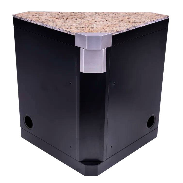 Charbroil Medallion Series Modular Outdoor Kitchen Corner Component with Storage, Black