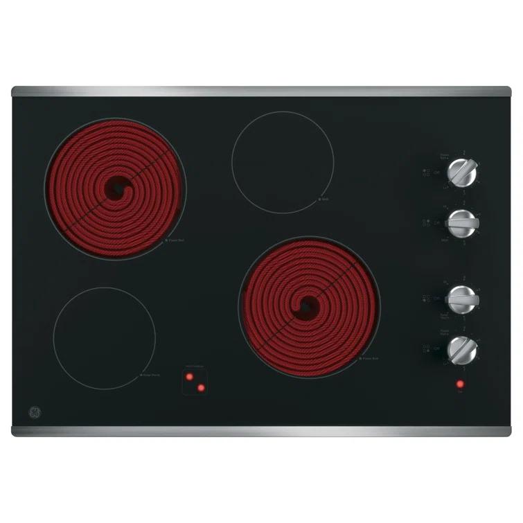 GE 30" Built-In Knob Control Electric Cooktop