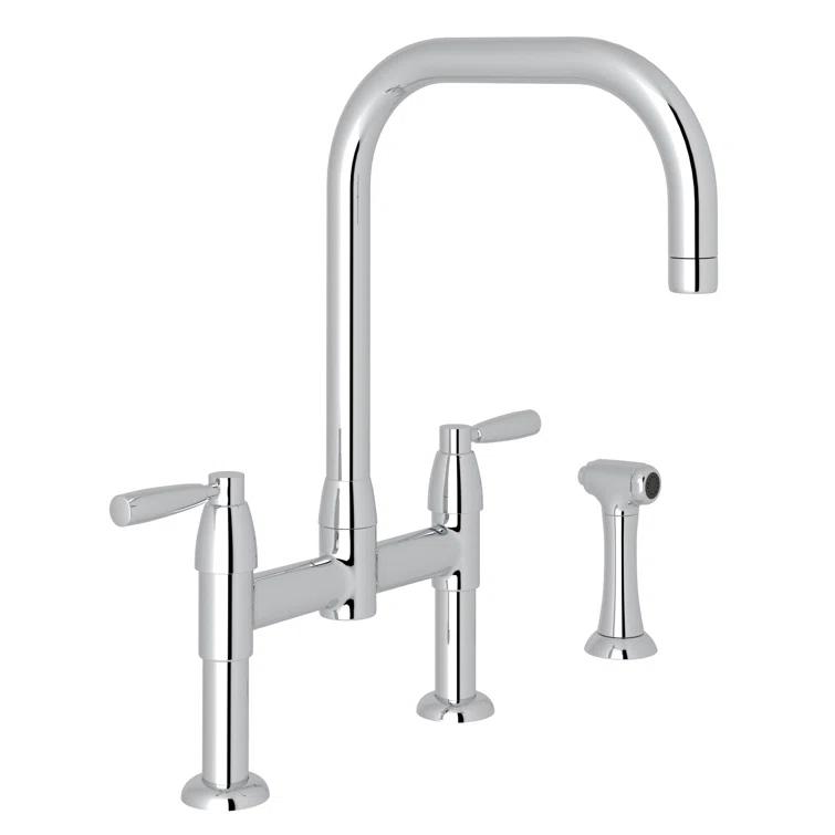Holborn Bridge Kitchen Faucet With U-Spout and Side Spray
