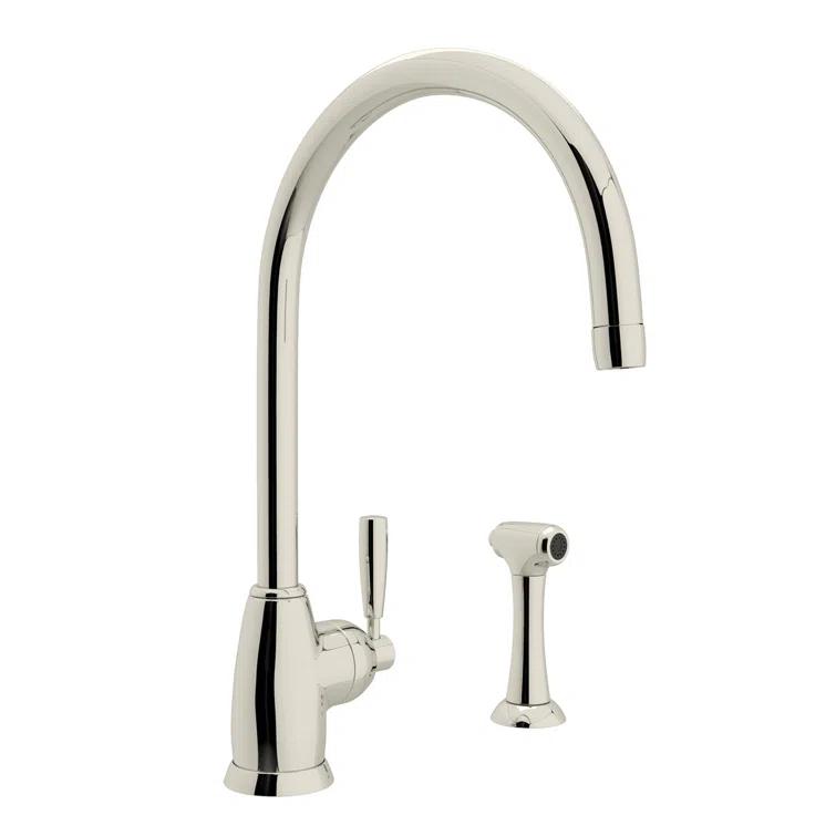 Perrin & Rowe Holborn Kitchen Faucet With Side Spray U.4846LS-PN-2