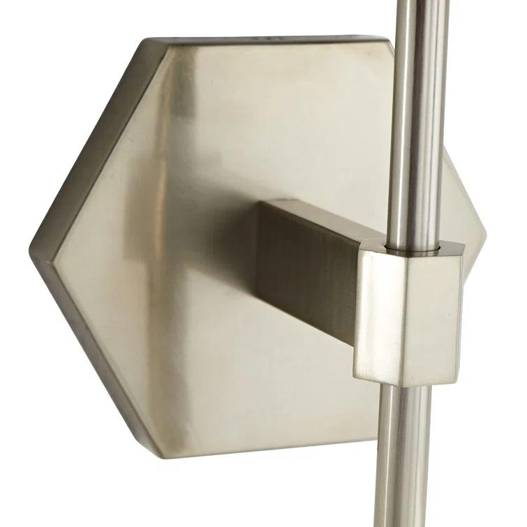 Gemma Dimmable Wallchiere Sconce in Black and Pale Brass
