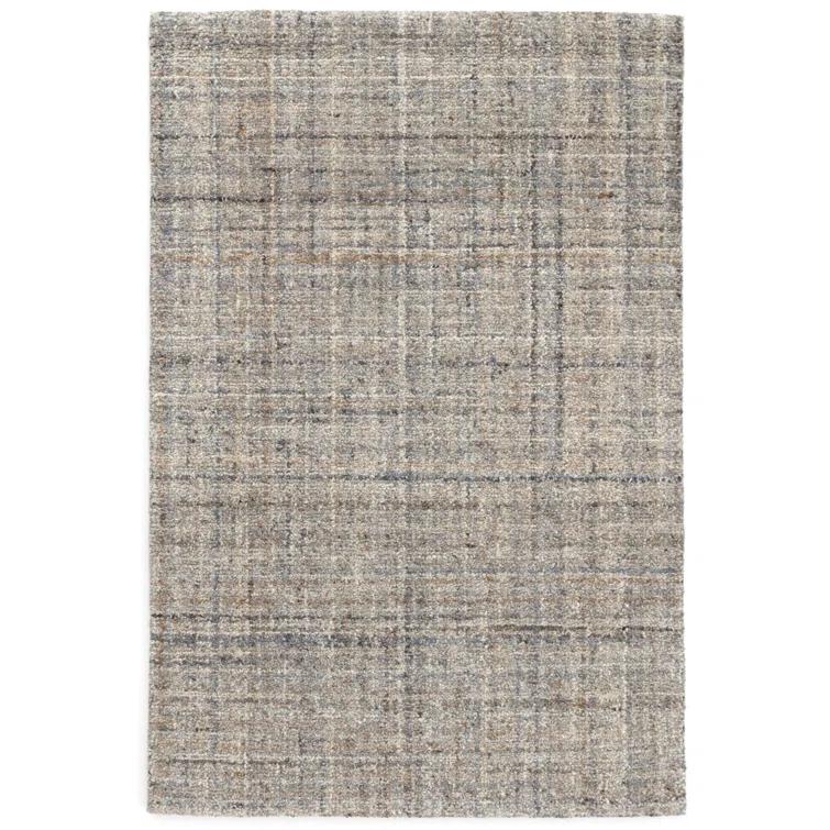Harris Blue/Brown Hand Micro Hooked Wool Rug