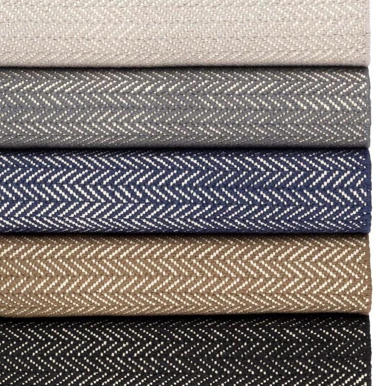 Herringbone Indigo Handwoven Cotton Rug