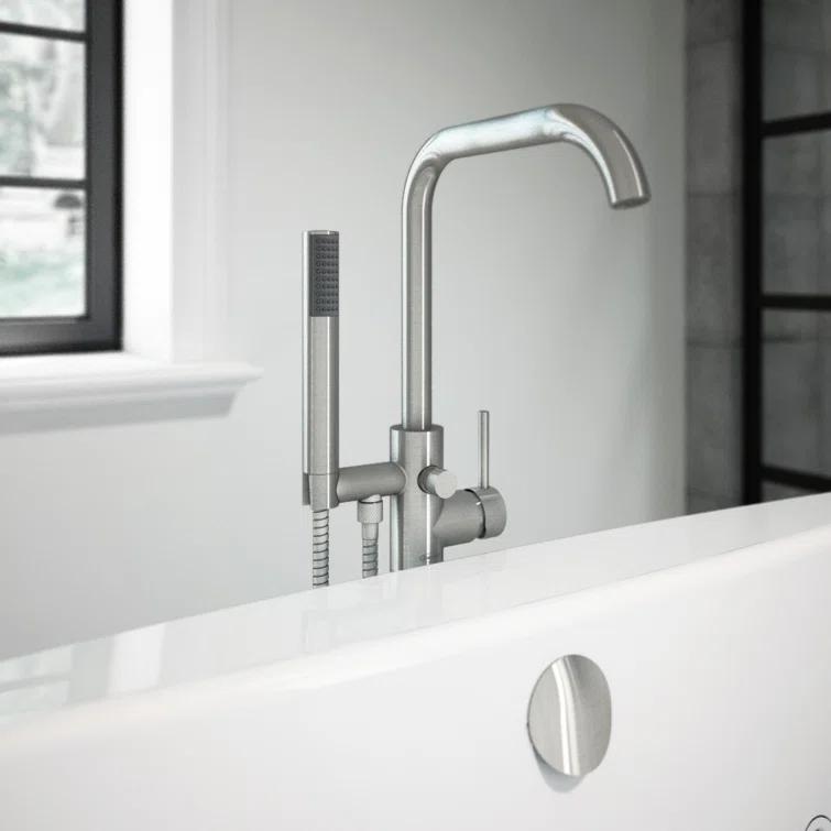 Contento™ Single Handle Floor Mounted Freestanding Tub Filler