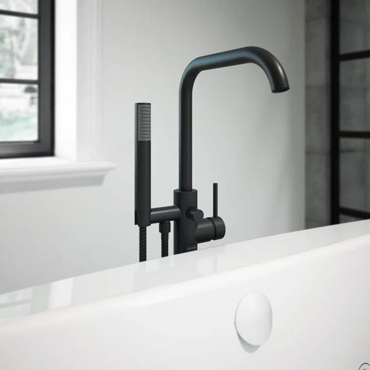 Contento™ Single Handle Floor Mounted Freestanding Tub Filler