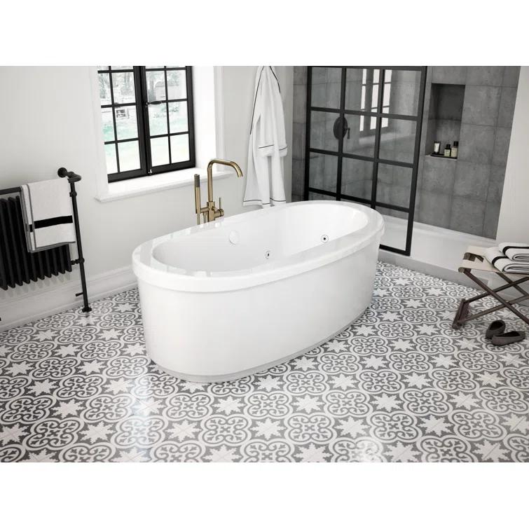 Contento™ Single Handle Floor Mounted Freestanding Tub Filler