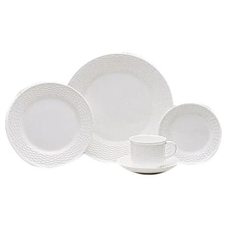 Wedgwood Nantucket Basket 5 Piece Handmade Bone China Dinnerware Set