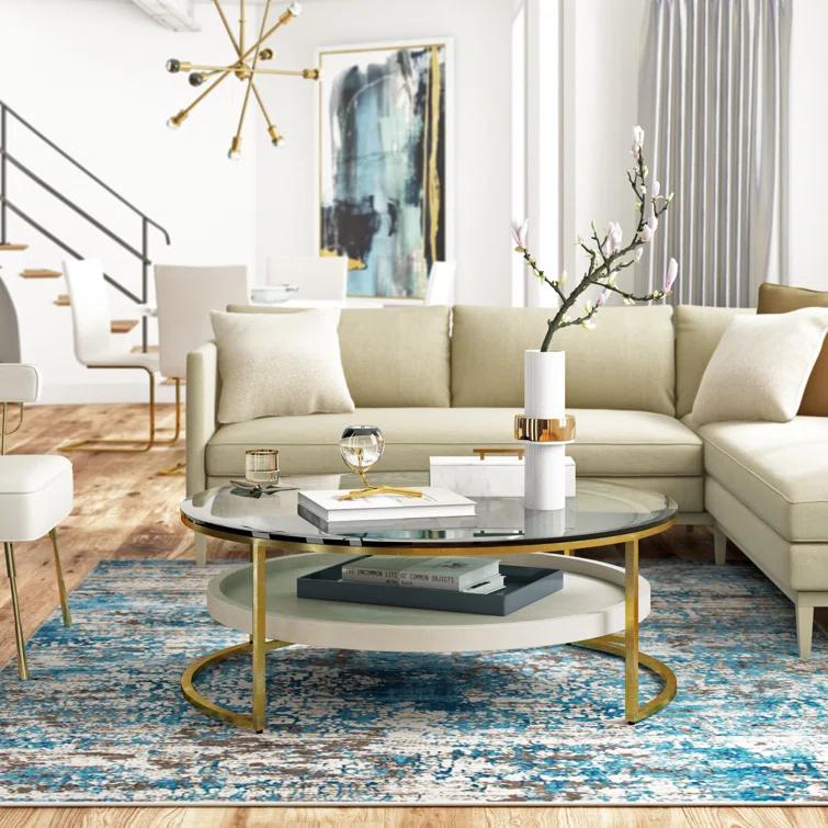 Artistica Home Signature Designs Cumulus Capiz Cocktail Table