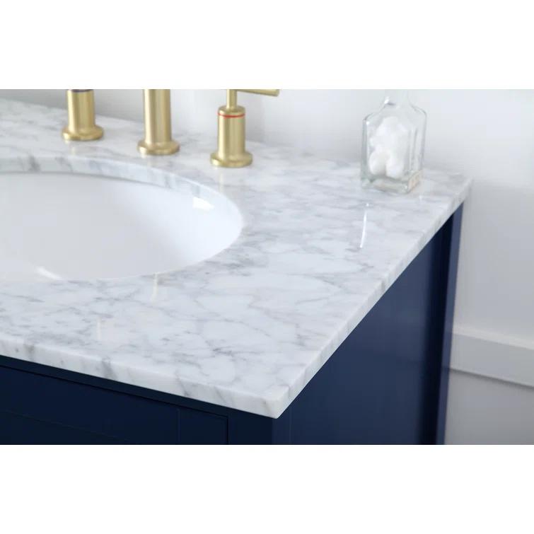 Lamborn 72'' Double Bathroom Vanity with Engineered Marble Top