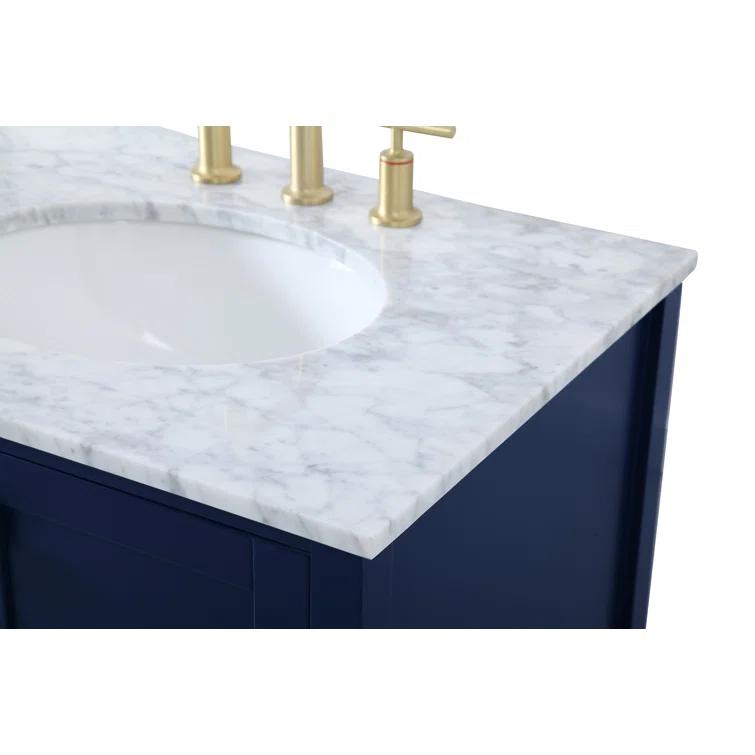 Lamborn 72'' Double Bathroom Vanity with Engineered Marble Top
