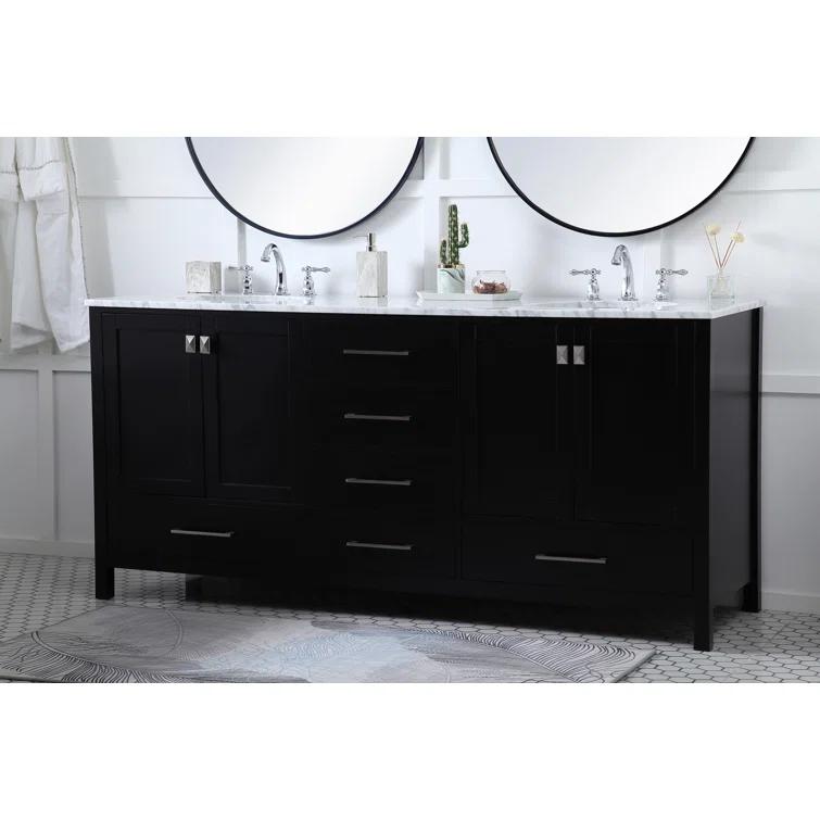 Lamborn 72'' Double Bathroom Vanity