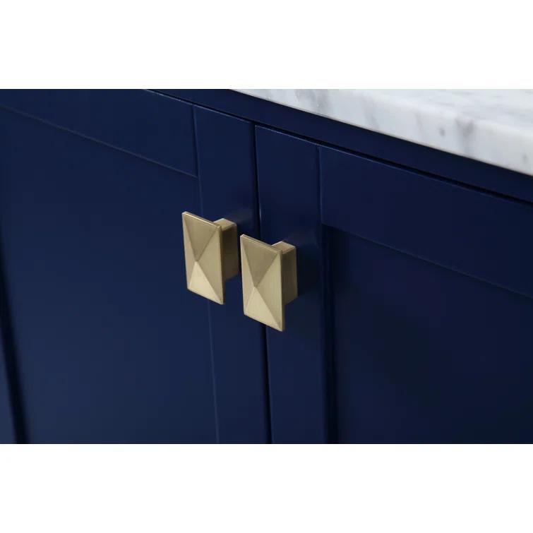 Lamborn 72'' Double Bathroom Vanity with Engineered Marble Top