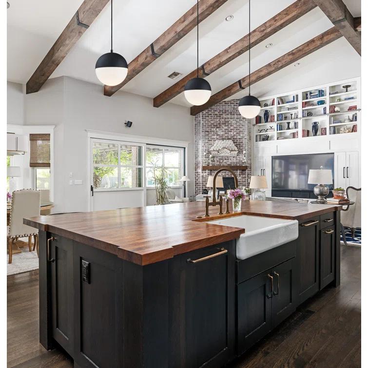 Hastings Single Light Glass Steel Dimmable Pendant