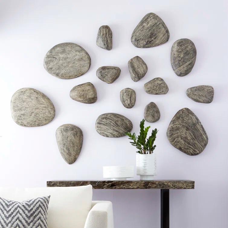 Wood River Stone Wall Décor