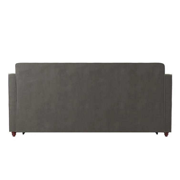Vintage Upholstered Daybed with Trundle