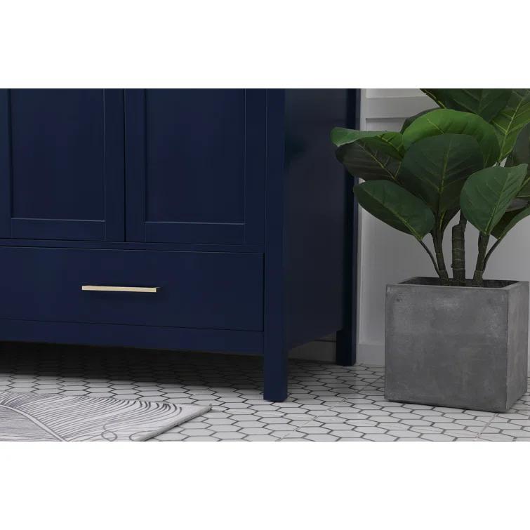 Lamborn 72'' Double Bathroom Vanity with Engineered Marble Top