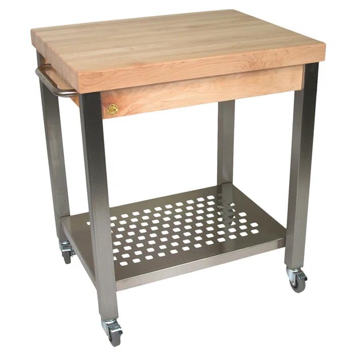 John Boos Cucina Prep Table with Butcher Block Top