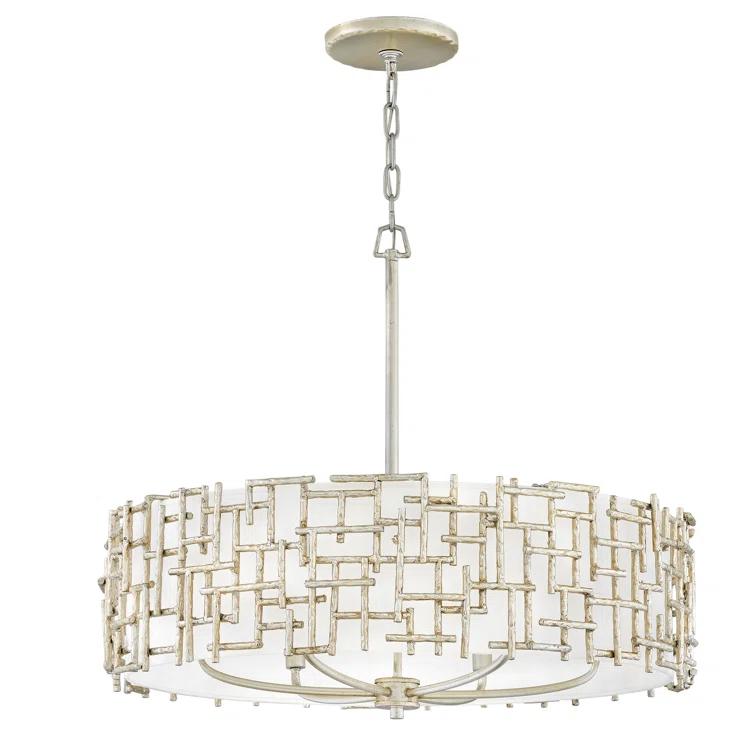 Fredrick Ramond Lighting - Farrah-6 Light Medium Drum Chandelier in Transitional