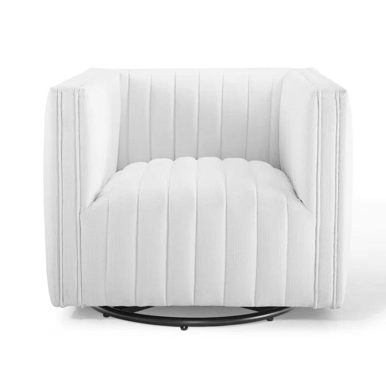Modway Conjure Channel Tufted Performance Velvet Swivel Armchair