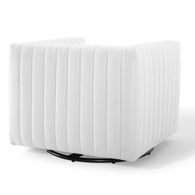 Modway Conjure Channel Tufted Performance Velvet Swivel Armchair