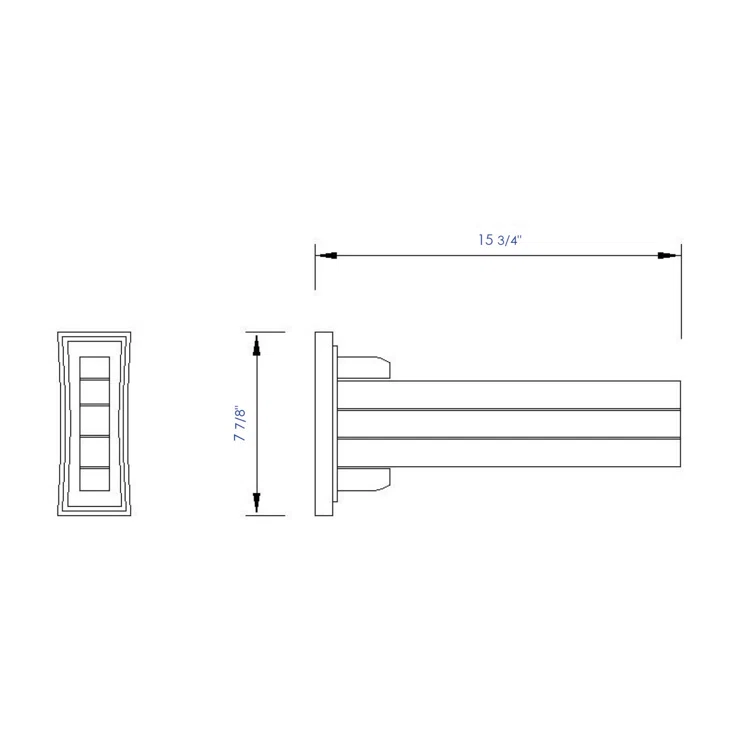 22.8'' Wood Wall Towel Bar