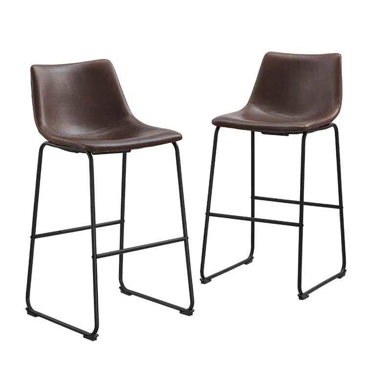 Hokku Designs Mayeu Upholstered Counter Stool (Set of 2)