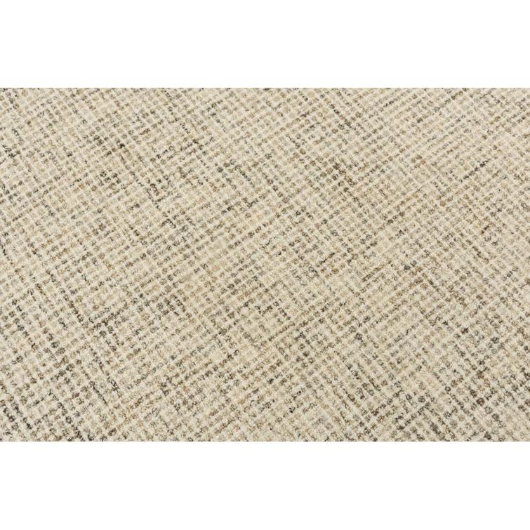 Kenyon Handmade Tufted Wool Beige Rug