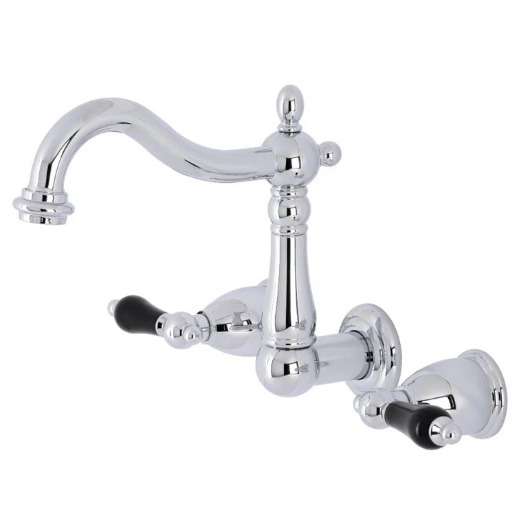Kingston Brass Duchess Two-Handle Wall Mount Bathroom Faucet