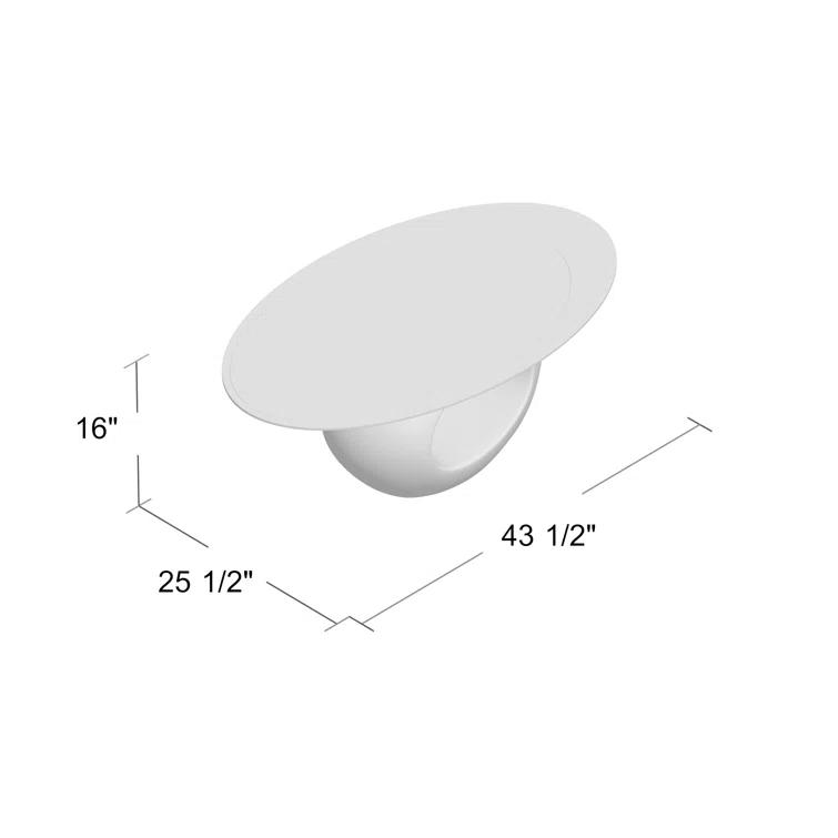 Orren Ellis Glass Top Coffee Table