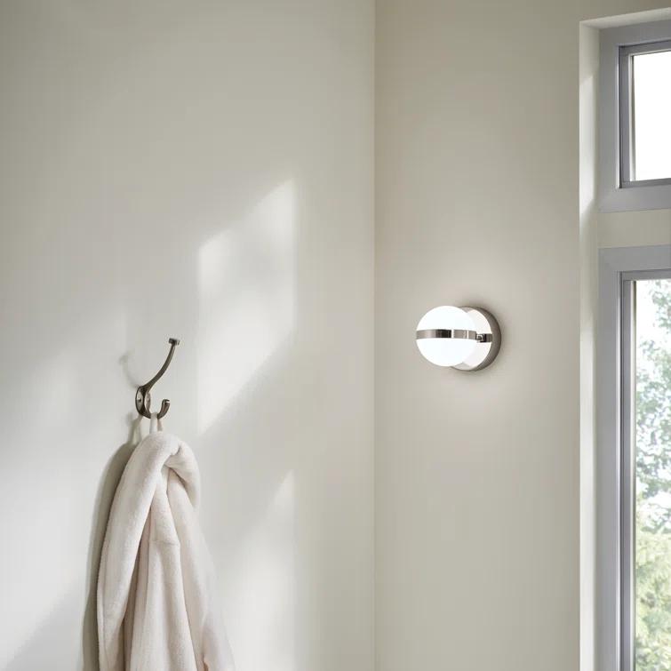 5.25 Inch 12W 1 Led Wall Sconce-Polished Nickel Finish Elan Lighting 85090Pn