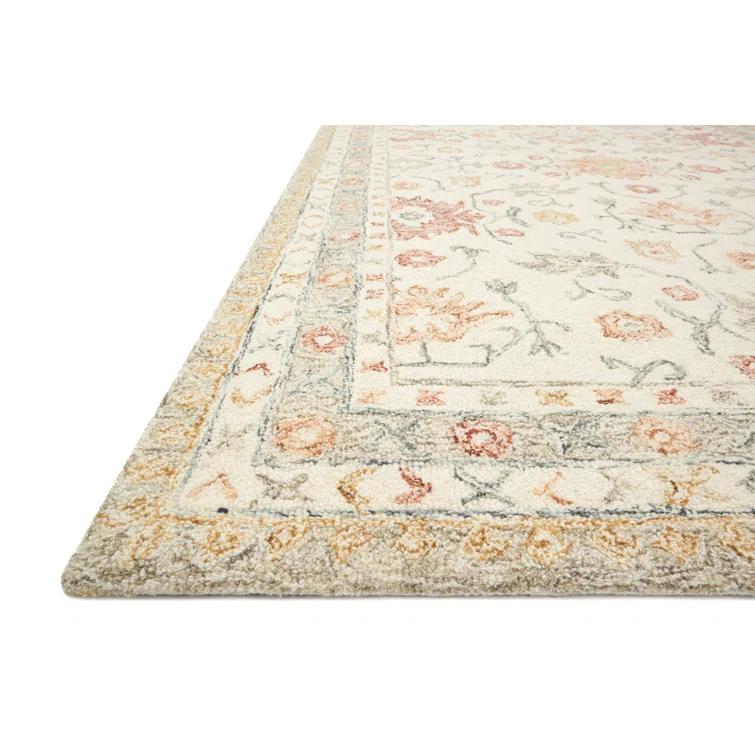 Aden Wool Ivory/Rust Rug