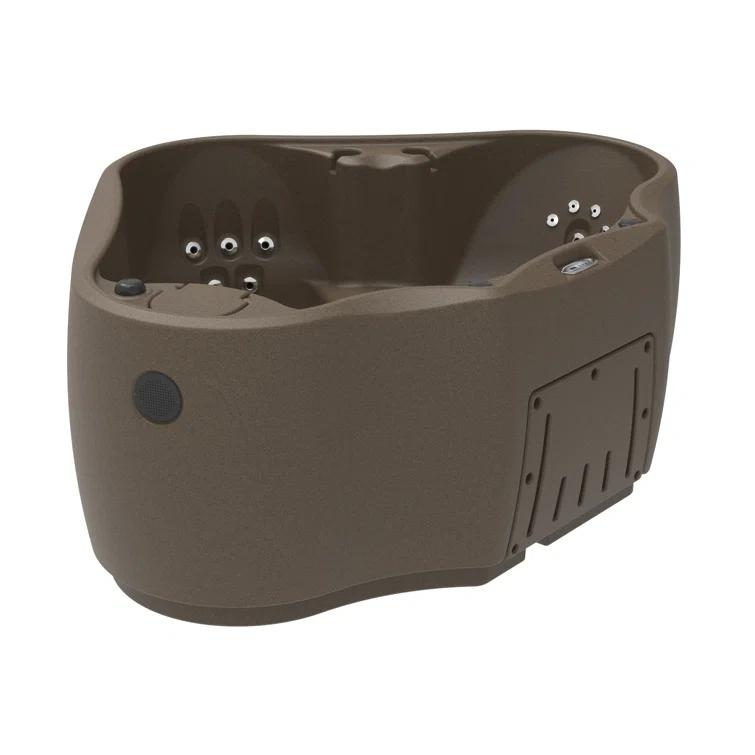 AquaRest Discover AR300 Premium 2-Person 20-Jet Oval Plug & Play Hot Tub with Ozonator, LED Waterfall and Stainless Steel Heater