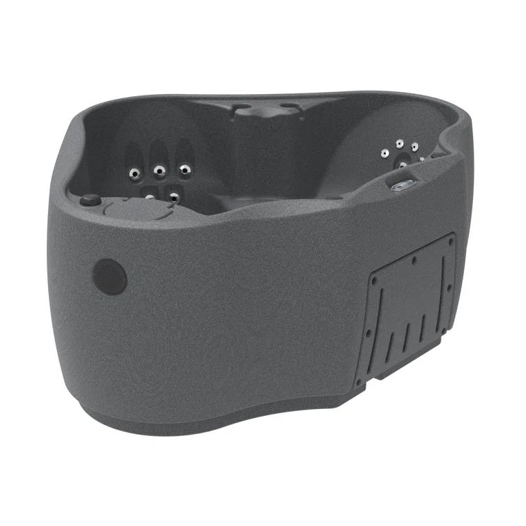 AquaRest Discover AR300 Premium 2-Person 20-Jet Oval Plug & Play Hot Tub with Ozonator, LED Waterfall and Stainless Steel Heater