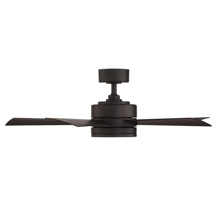 Wynd 5 - Blade Outdoor /Indoor Smart Ceiling Fan with Remote Control and LED Light Kit Included, Works With Alexa and iOS or Android App