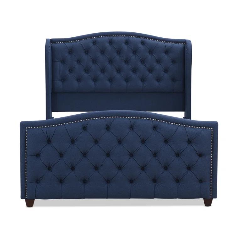 Coleman Upholstered Wingback Bed