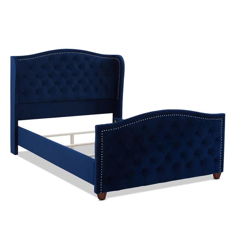 Coleman Upholstered Wingback Bed