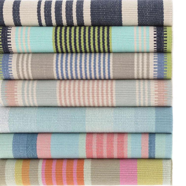 Shore Stripe Handwoven Cotton Rug