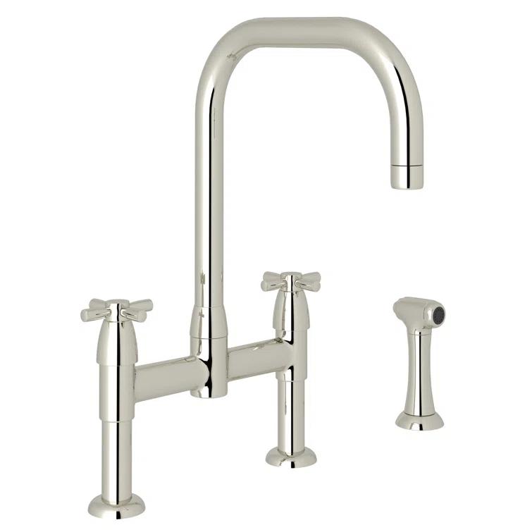 Holborn Bridge Kitchen Faucet With U-Spout and Side Spray