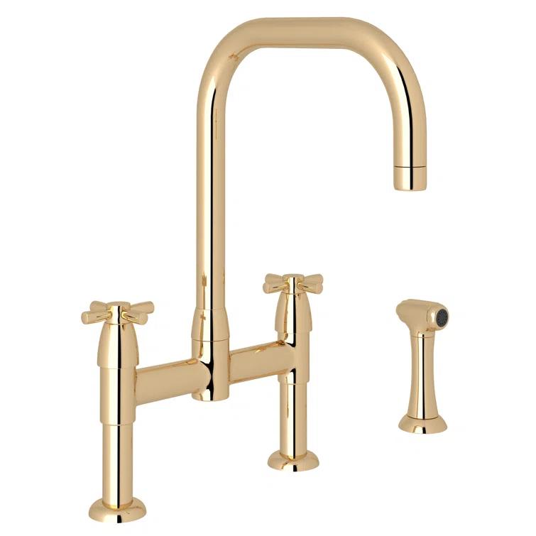 Holborn Bridge Kitchen Faucet With U-Spout and Side Spray