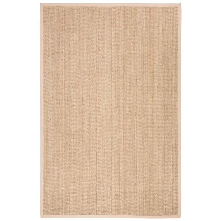 Natural Fiber Seagrass Solid Color Rug