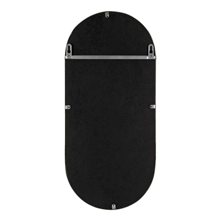 Lumi Metal Flat Mirror with Shelves