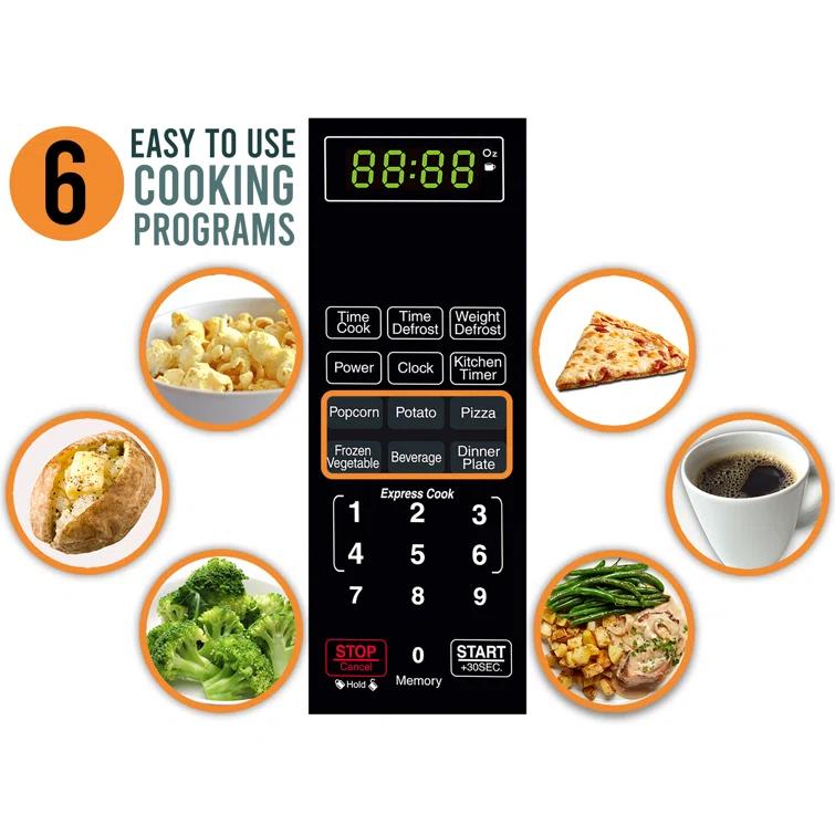 Farberware Farberware Countertop Microwave .7 Cu. Ft. 700-Watt Compact Microwave Oven FMO07ABTBKA
