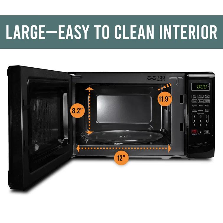 Farberware Farberware Countertop Microwave .7 Cu. Ft. 700-Watt Compact Microwave Oven FMO07ABTBKA