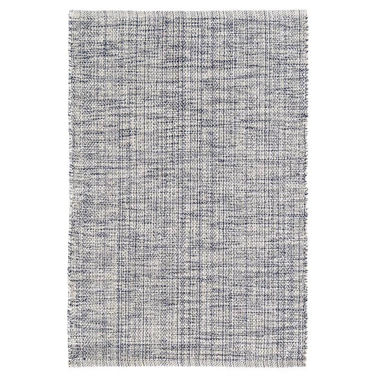 Marled Indigo Handwoven Cotton Rug