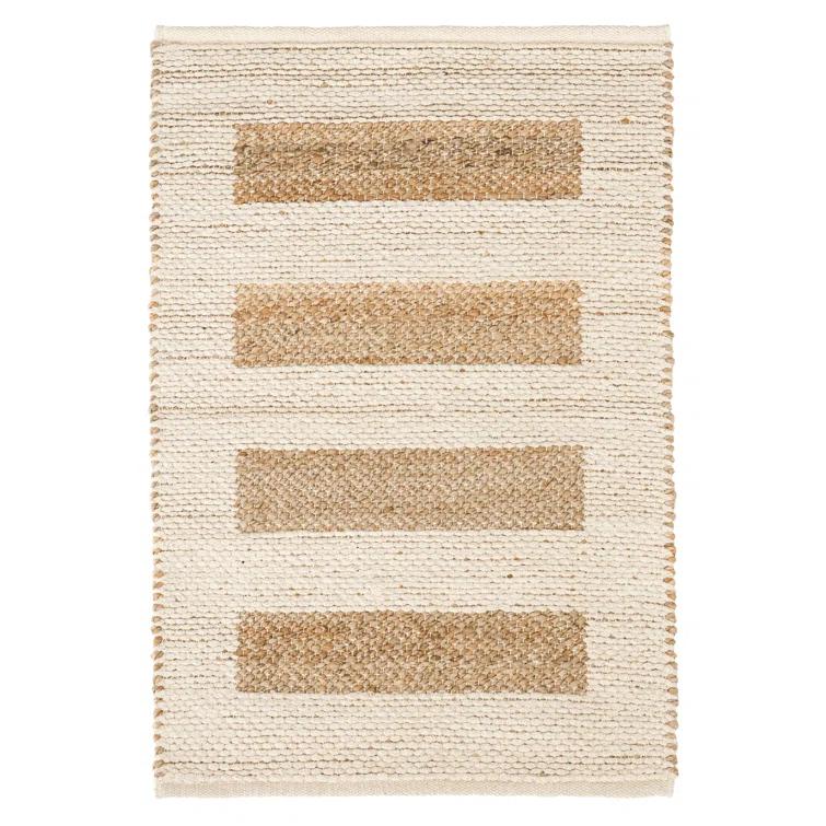 Milo Ivory Handwoven Jute/Cotton Rug