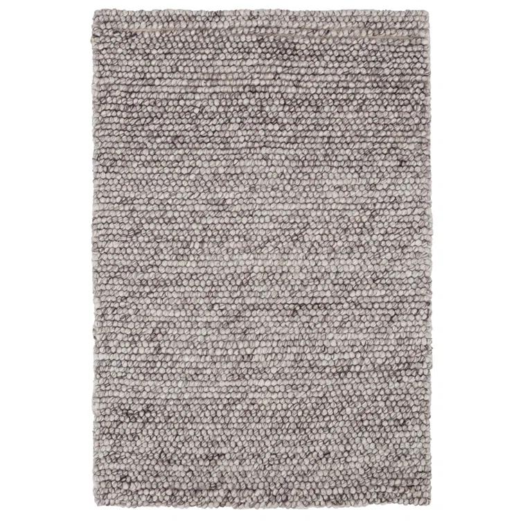 Niels Grey Handwoven Wool/Viscose Rug