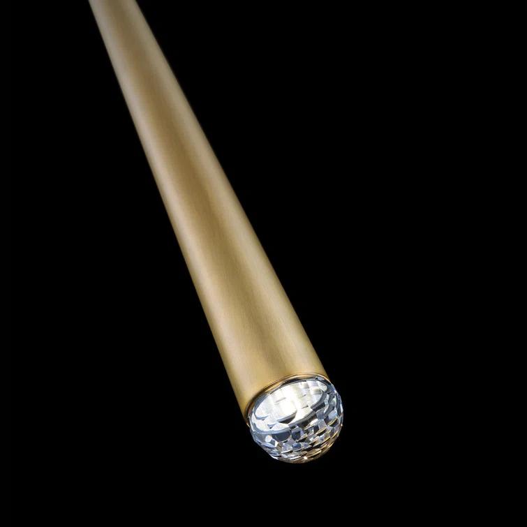 Cascade Dimmable LED Pendant with Clear Crystal Shade