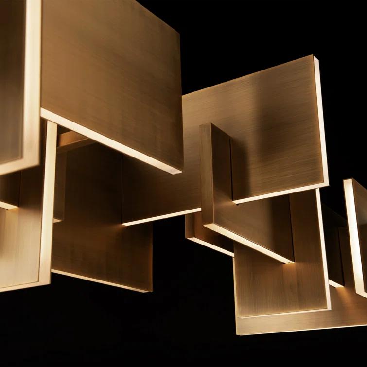 Modern Forms Amari 1 - Light Aged Brass LED Unique/Statement Pendant