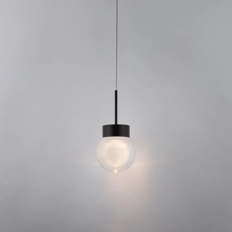 Double BubbleSingle Globe Dimmable LED Pendant