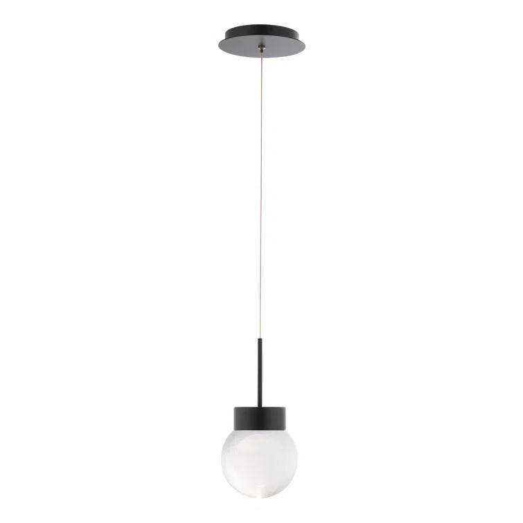 Double BubbleSingle Globe Dimmable LED Pendant